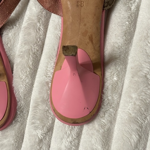 Gucci Y2K Pink Monogram Strappy Kitten Heels | Size 8 - Picture 13 of 14